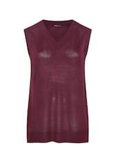 Yours Curve Red Lightweight Vest - Image 6 of 6