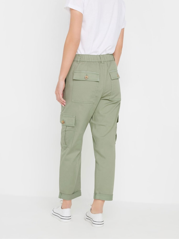 M&Co Green Petite Cargo Trousers - Image 3 of 5