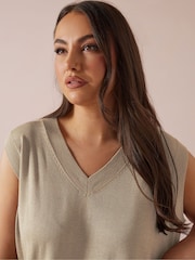 Yours Curve Natural Lightweight Vest - Image 4 of 6