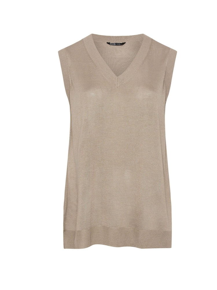 Yours Curve Natural Lightweight Vest - Image 6 of 6
