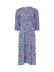 M&Co Blue Petite Midi Dress - Image 5 of 5