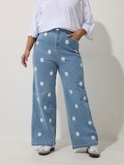 Yours Curve Blue Limited Jeans - Image 1 of 5