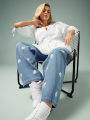 Yours Curve Blue Limited Jeans - Image 4 of 5