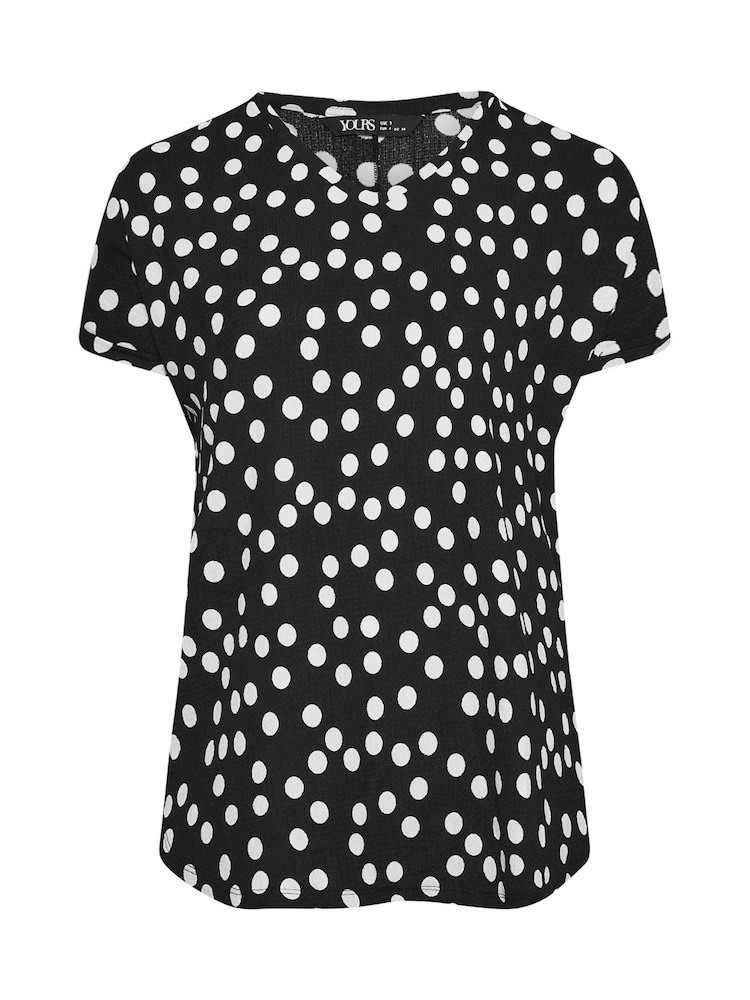 Negro - Yours Curve Dot Print Top - Imagen 5 de 5 Negro - Yours Curve Dot Print Top - Imagen 5 de 5