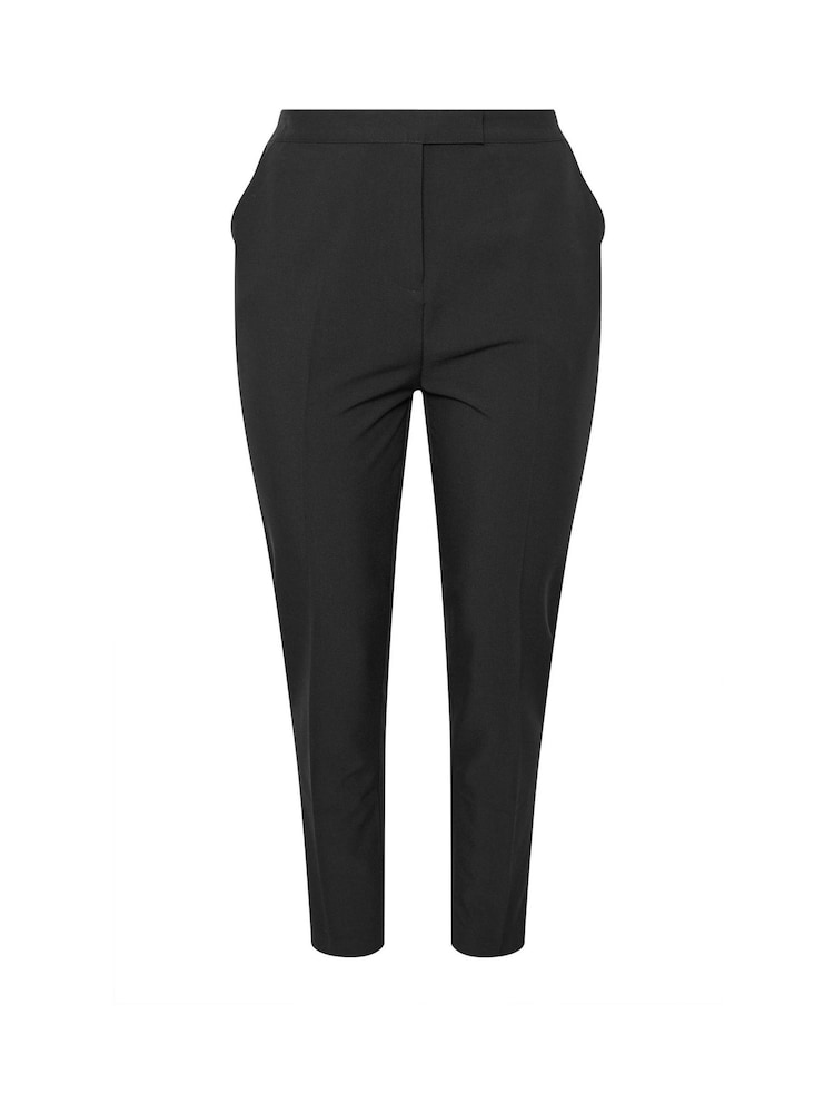 Yours Curve Black Pull On Elastic Back Trousers - Image 5 of 5