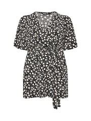 Top envolvente com estampa floral Yours Curve - Imagem 6 de 6