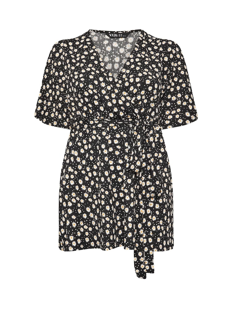 Top envolvente com estampa floral Yours Curve - Imagem 6 de 6