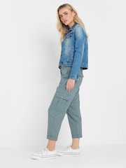 Azul - Pantalones cargo petite de M&Co - Imagen 2 de 4