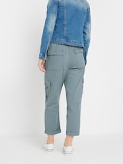 Azul - Pantalones cargo petite de M&Co - Imagen 3 de 4