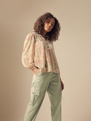 Verde - Pantalones cargo de M&Co - Imagen 3 de 5