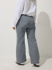 Yours Curve Blue Limited Thin Waist Band Jeans - Image 4 of 5