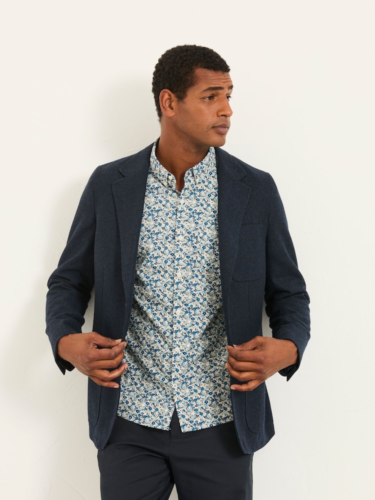 FatFace Blue Long Sleeve Floral Shirt - Image 6 of 6