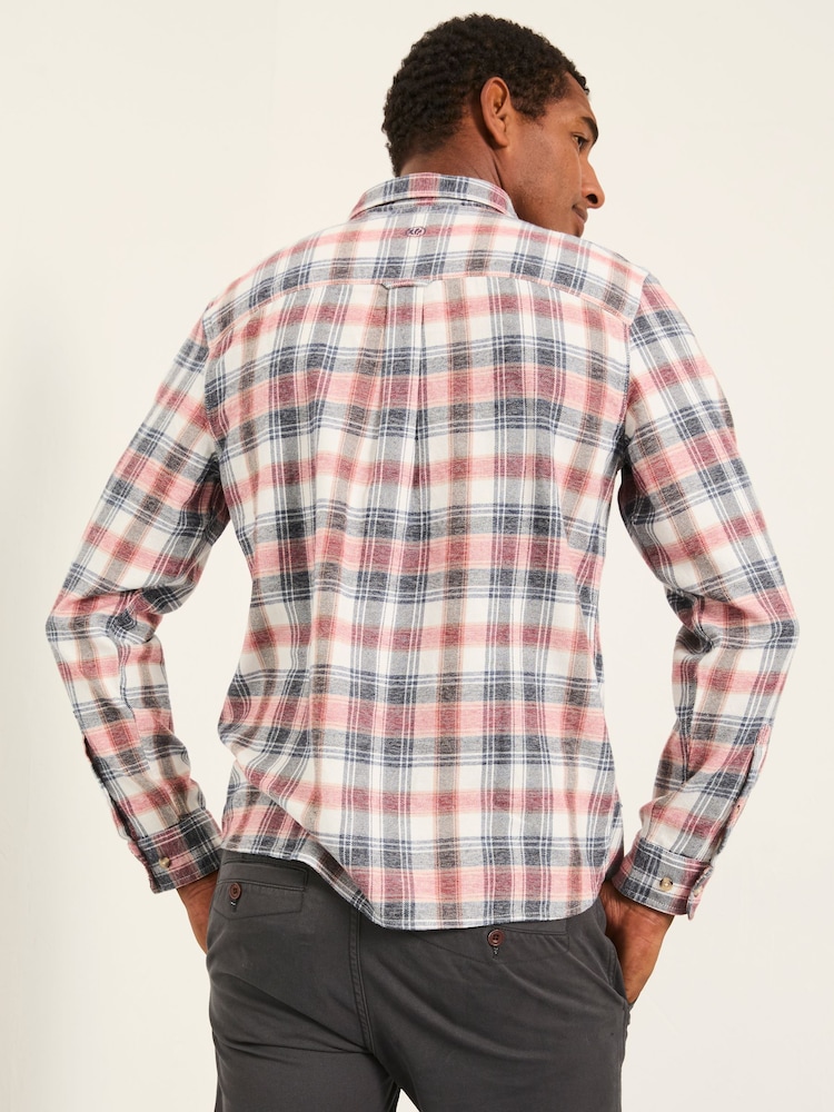 FatFace Esher Pink Long Sleeve Check Shirt - Image 2 of 5 FatFace Esher Pink Long Sleeve Check Shirt - Image 2 of 5