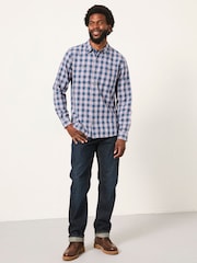 Morado lila - FatFace Long Sleeve Relaxed Fit Gingham Shirt - Imagen 3 de 6