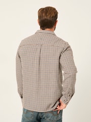 FatFace Long Sleeve Dogtooth Shirt - صورة 2 من 6