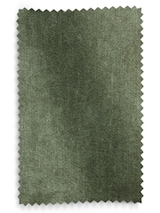Relaxed Chenille Forest Green Hampton Wooden Stool - Image 6 of 8