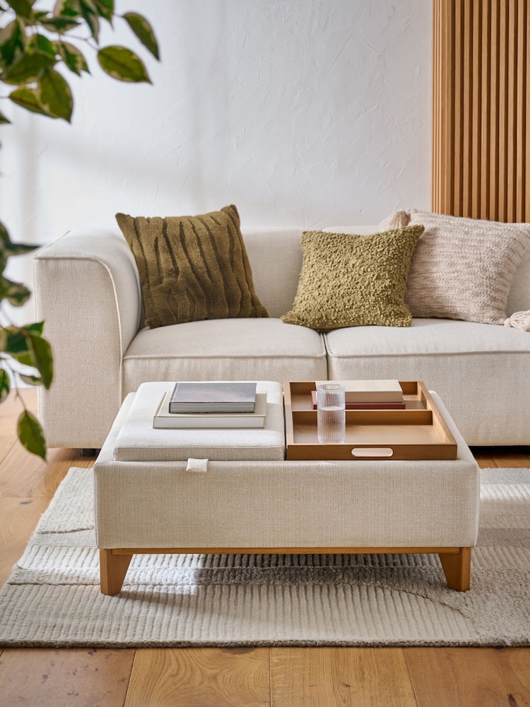 Tweedy plain Light Natural Hayden Storage Coffee Table - Image 2 of 12