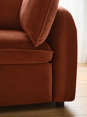 Soft Velvet Rust Brown Crosby Modular Corner Piece Sofa - Image 3 of 8