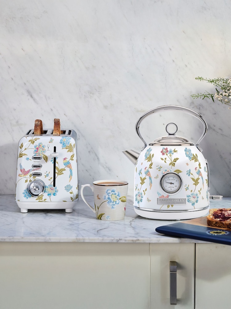 Laura Ashley White 1.7L Dome Kettle - Image 1 of 6