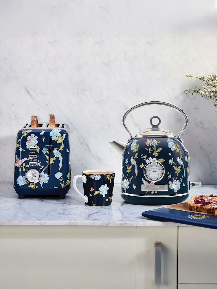 Laura Ashley Navy 1.7L Dome Kettle - Image 1 of 6