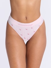 Boux Avenue Floral Print Embroidered Bralette And Thongs Set - Image 6 of 6
