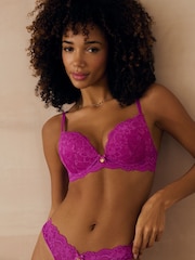 Boux Avenue Purple Aliyah Plunge Push-Up Bra - Image 1 of 6