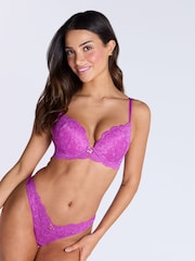 Boux Avenue Purple Aliyah Plunge Push-Up Bra - Image 2 of 6