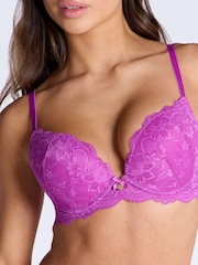 Boux Avenue Purple Aliyah Plunge Push-Up Bra - Image 6 of 6