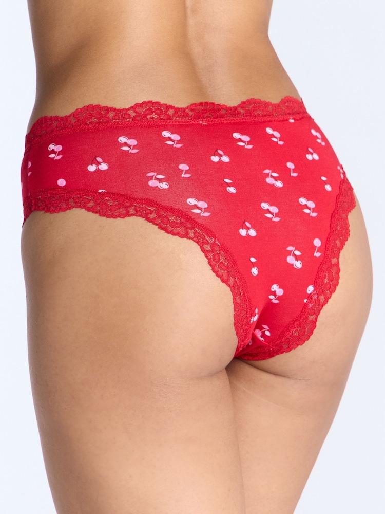 Boux Avenue Multicoloured Heart Cherry Print Brazilian 5 Pack - Imagen 3 de 3 Boux Avenue Multicoloured Heart Cherry Print Brazilian 5 Pack - Imagen 3 de 3