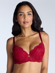 Boux Avenue Blue Billie Lace Balcony Bra - Image 2 of 4