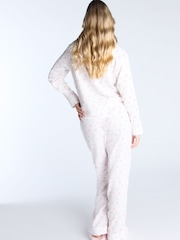 أبيض - طقم بيجامة طويلة مزيّنة بزهور صغيرة من Boux Avenue - صورة 2 من 5