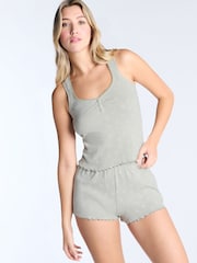 Boux Avenue Pink Pointelle Strawberry Vest Pyjamas Set - Image 1 of 5