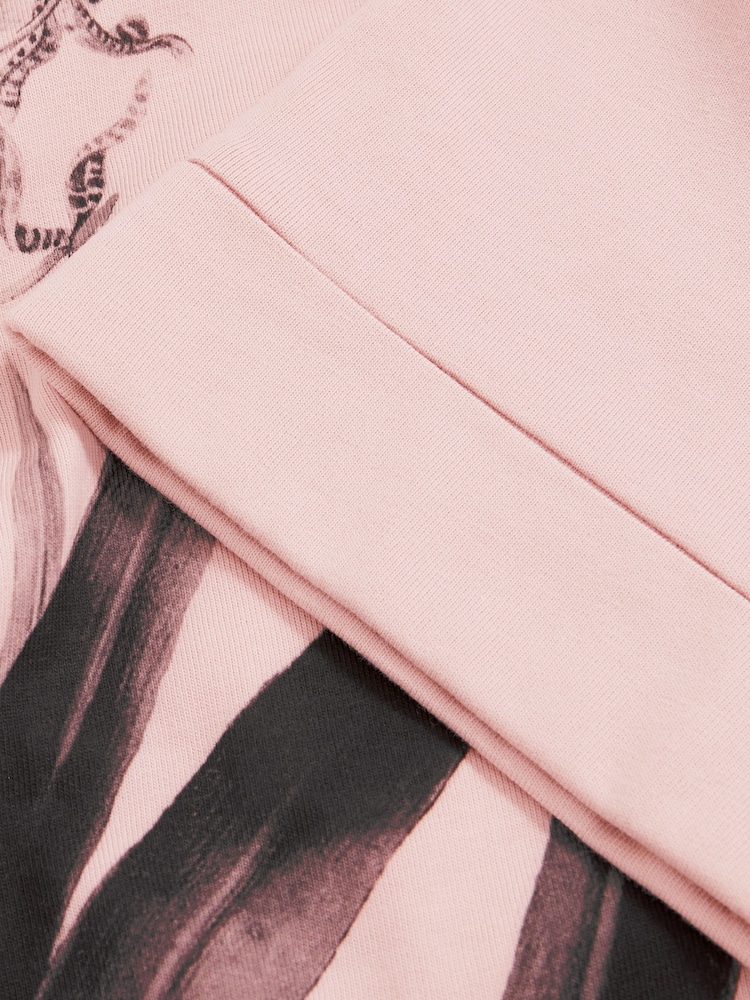 Reiss Pink Spencer Reiss | NYBG Floral Oversize T-Shirt - Image 5 of 5