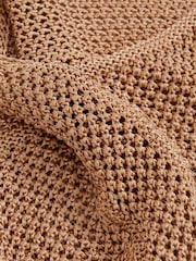 Reiss Gold Ruby Atelier Open Knit Halterneck Top - Image 7 of 7