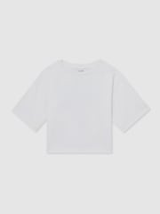 Reiss Khaki Spencer 9-13 yrs Reiss | NYBG Floral Oversize T-Shirt - Image 2 of 6