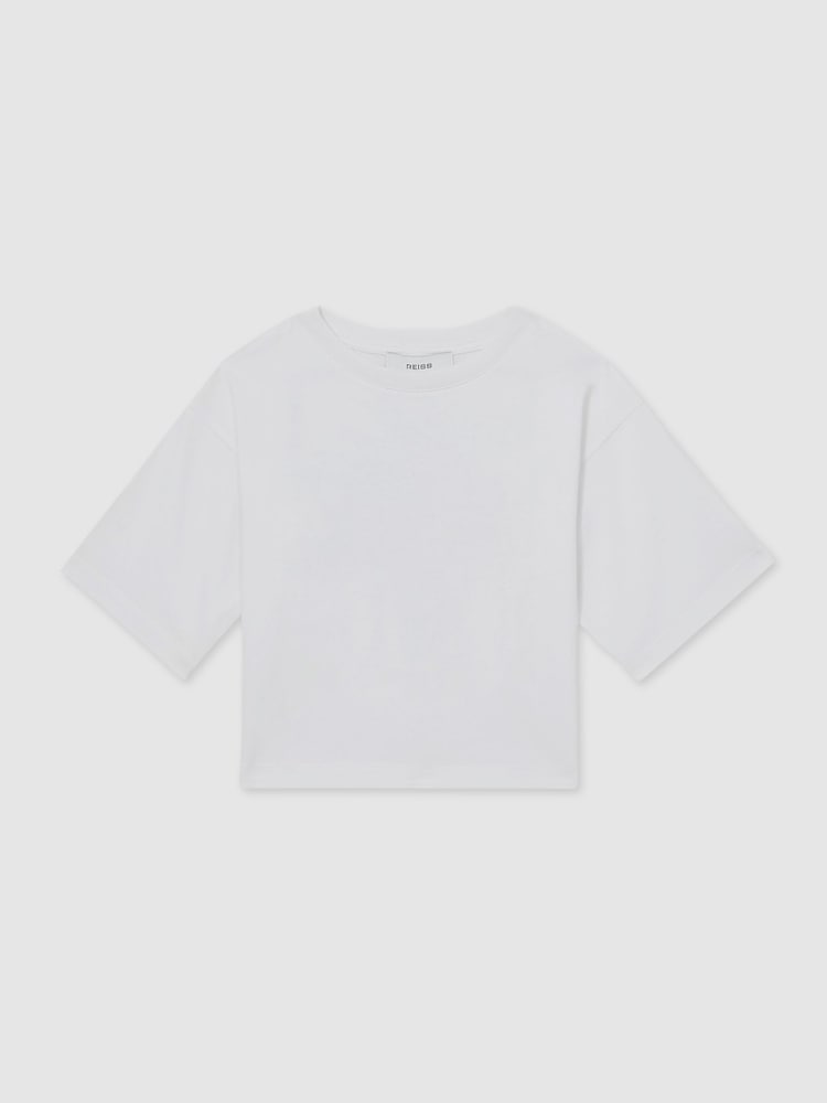 Reiss Khaki Spencer 9-13 yrs Reiss | NYBG Floral Oversize T-Shirt - Image 2 of 6