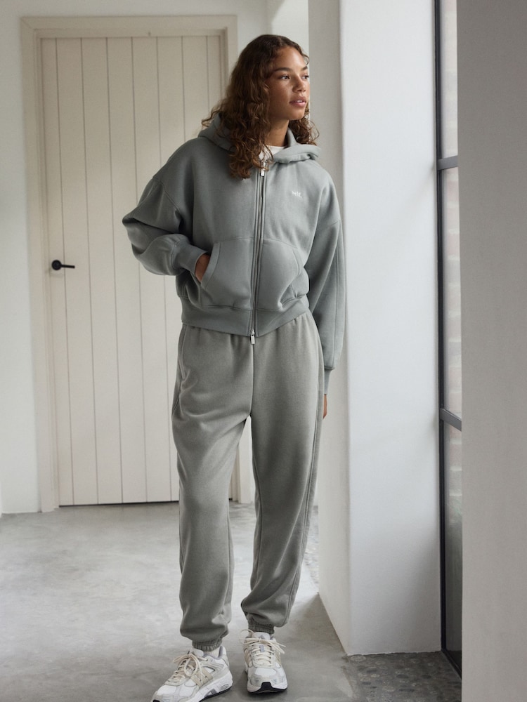 Sage Green Cuffed Joggers - Image 2 of 10 Sage Green Cuffed Joggers - Image 2 of 10