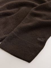 self. Chocolate Brown Knit Jumper - Image 2 of 3