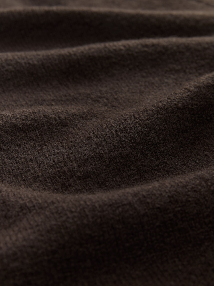 self. Chocolate Brown Knit Jumper - Image 3 of 3