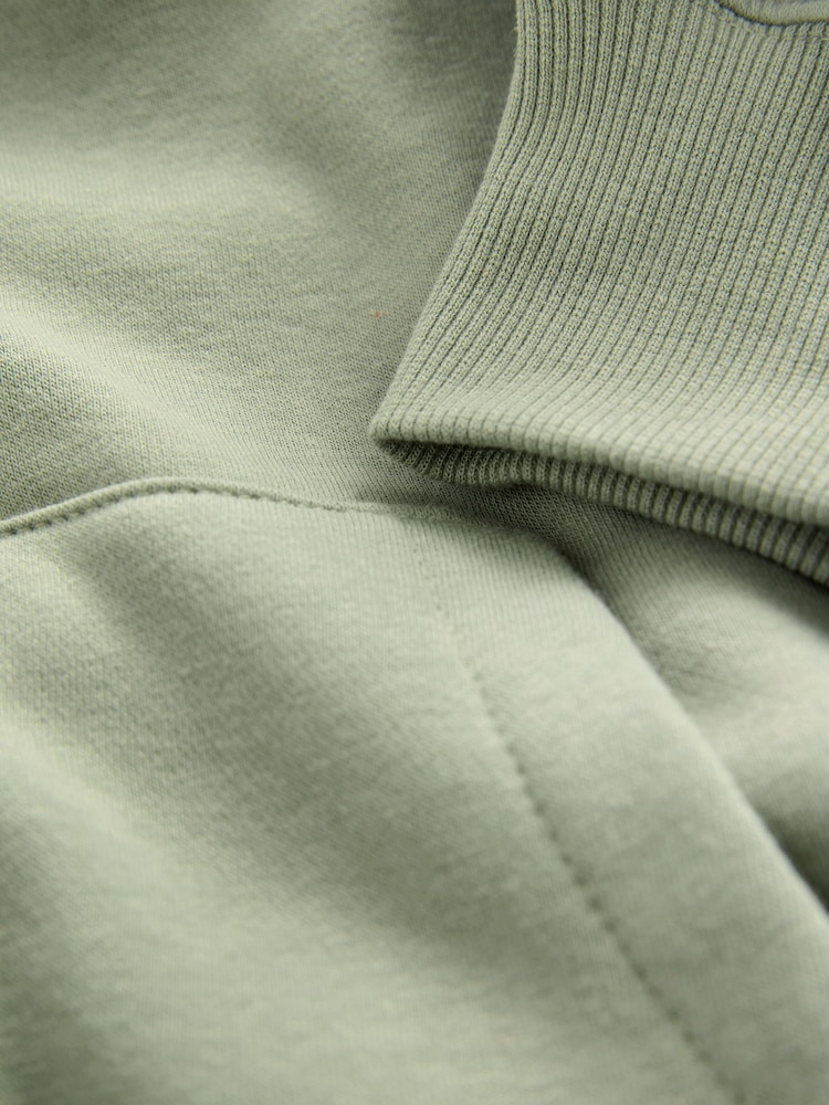 self. Sage Green Hooded Zip Through Jacket - Image 9 of 9