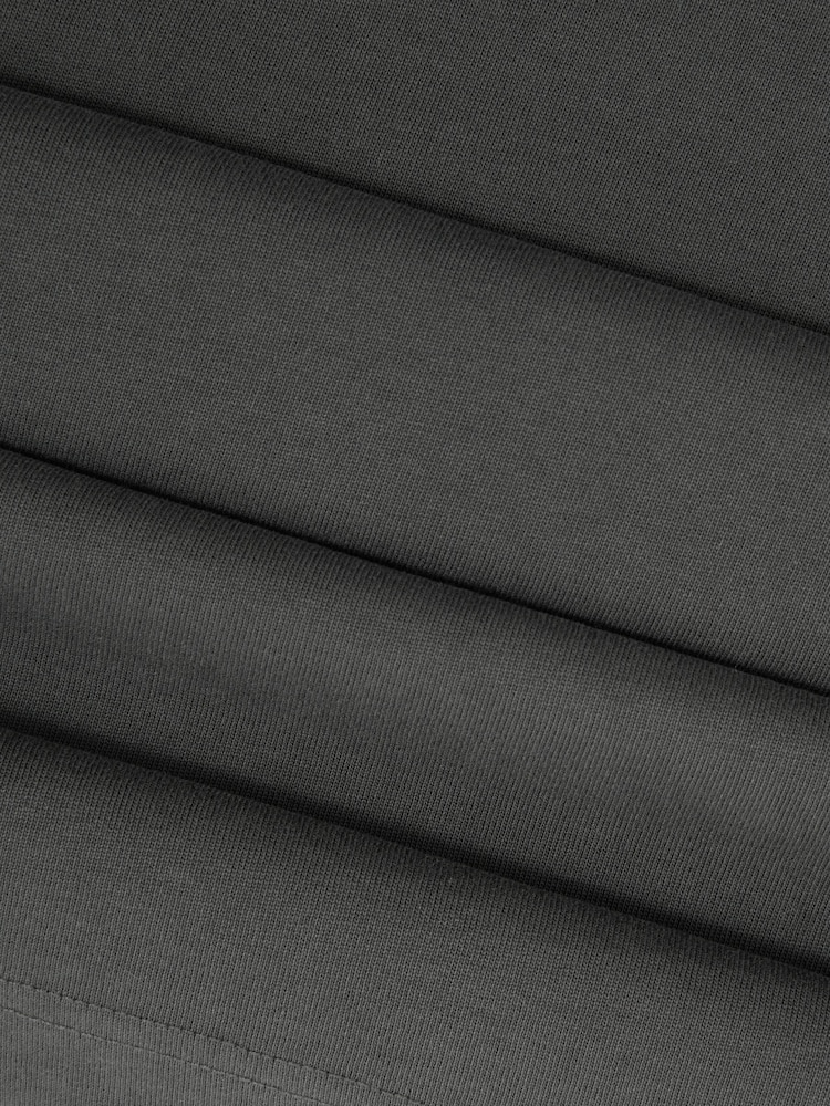 Reiss Washed Black Tate Cotton Garment-Dyed Oversized T-Shirt - Image 6 of 6