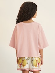 Reiss Pink Spencer 9-13 yrs Reiss | NYBG Floral Oversize T-Shirt - Image 4 of 5