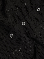 Reiss Black Sterling Crochet Cuban-Collar Shirt - Image 5 of 5