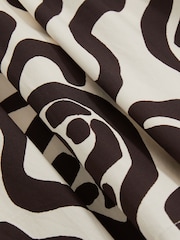 Estampado marfil - Reiss Anouka Cotton Shirred Printed Dress - Imagen 4 de 4