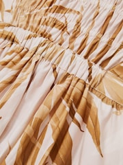 Multicolor - Reiss Anouka Cotton Shirred Printed Dress - Imagen 4 de 4