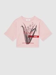 Reiss Pink Spencer 4-9 yrs Reiss | NYBG Floral Oversize T-Shirt - Image 2 of 5