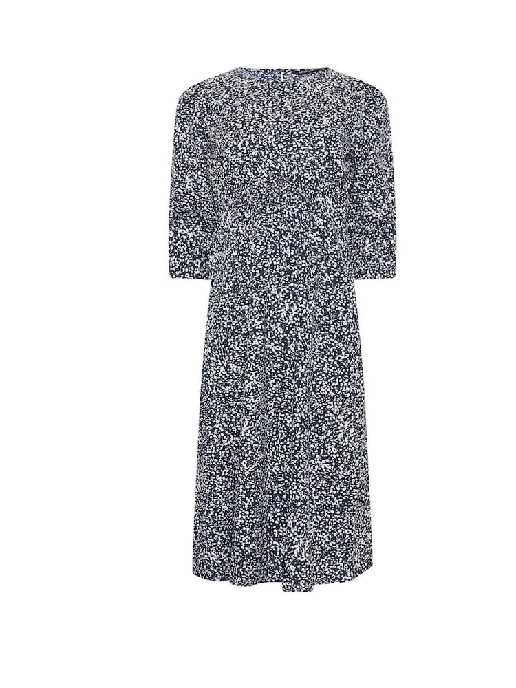 M&Co Blue Dark Petite Midi Dress - Image 5 of 5