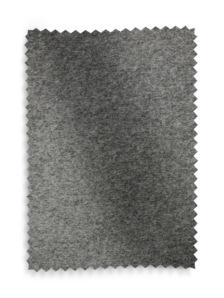 Charcoal Grey Textured Felt Pencil Pleat Curtains - Image 5 of 5
