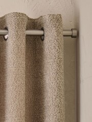 Natural Cosy Borg Lined Eyelet Curtains - Image 1 of 5