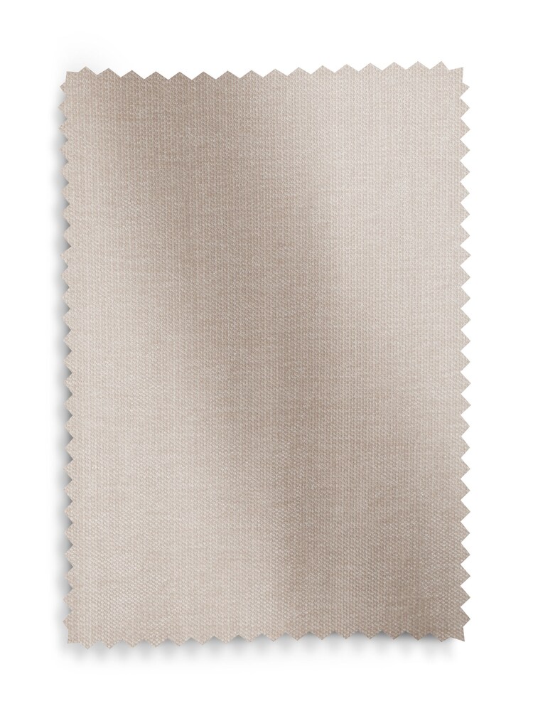 Natural Fine Chenille Lined Eyelet Curtains - Image 5 of 5